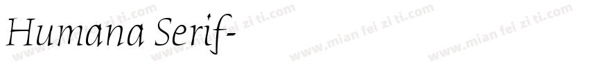 Humana Serif字体转换